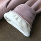 Women Korean Loose Sports and Leisure Two-piece Suit Autumn and Winter Plus Velvet Thick Zipper Sweater