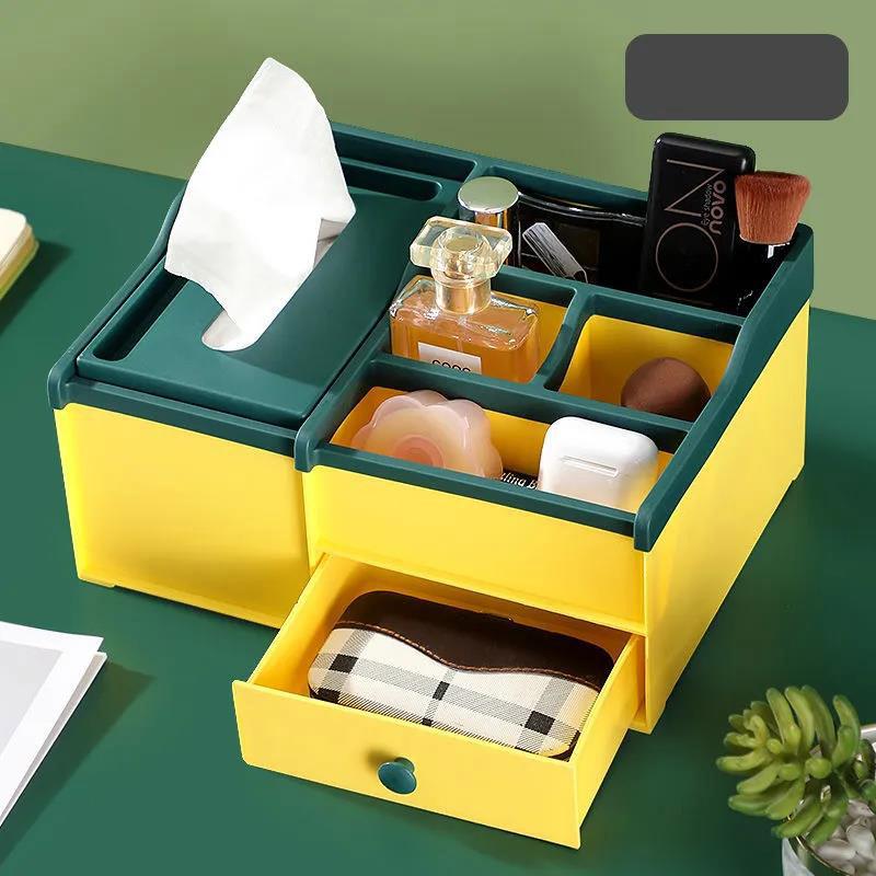 Multifunctional Paper Box Home Living Room Desktop Storage Box Bathroom Tissue Box Bedroom Office Paper Box