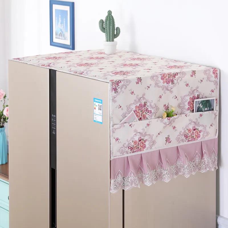 Refrigerator Cover Washing Machine Cover Universal Household Appliance Cover Towel Dustproof Refrigerator Cover Curtain