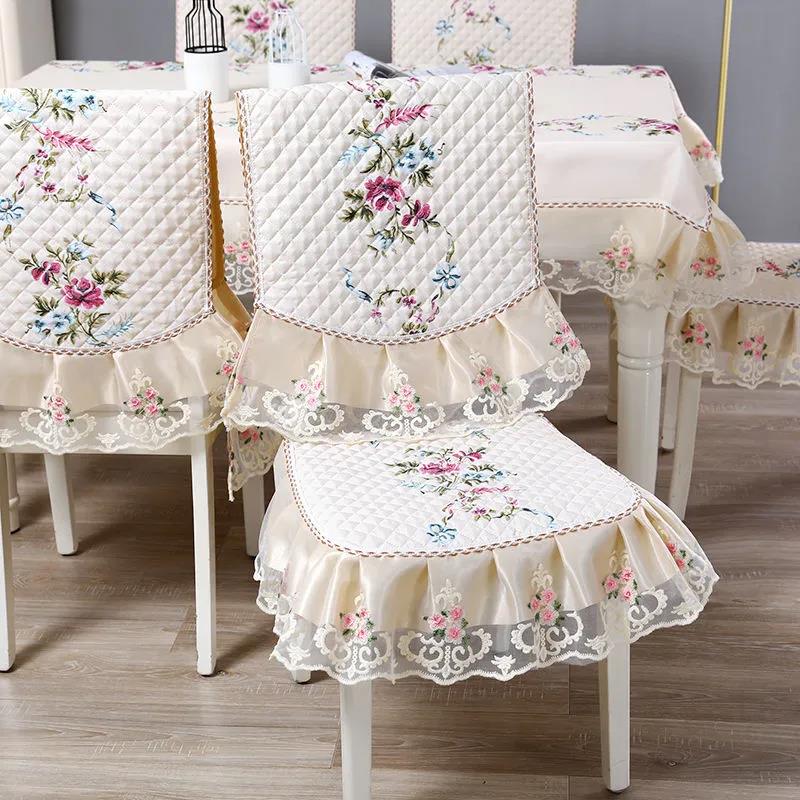 Chair Cover Seat Four Seasons General Non-slip Thickening Household European Style Stool Cushion Stitching Detachable Chair Cover