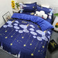 Night Sky Meteor Fashion Four-piece Bedding Men and Women Student Bed Sheet Double Dormitory Imitation Quilt Cover