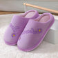 Autumn and Winter Couple Cotton Slippers Men and Women Indoor Cute Non-slip Thick Bottom Slippers