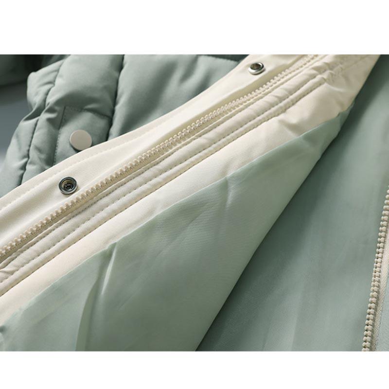 Women's Winter Loose Padded Padded Coat Mid-length Hooded Coat
