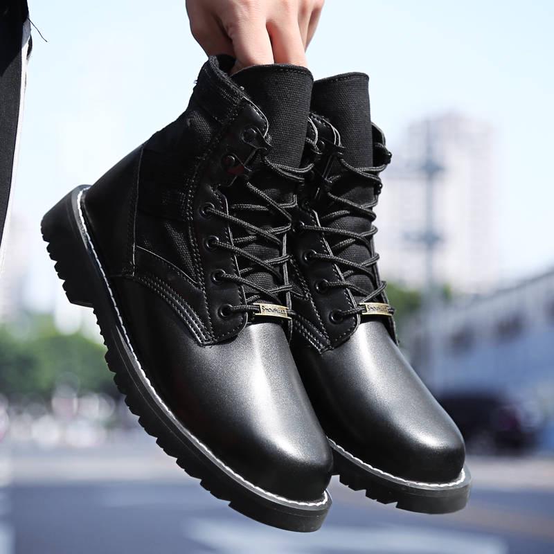 Mens Boots Winter Boots British Martin Boots Retro Chelsea Boots Ankle Boots Men's Tooling Shoes