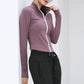 Women's Quick Dry Yoga Clothes Gym Running Sports Suit Short Long Sleeve Cardigan Zipper Top Jacket Loose Wide Leg Pants Suit Fitness Suit
