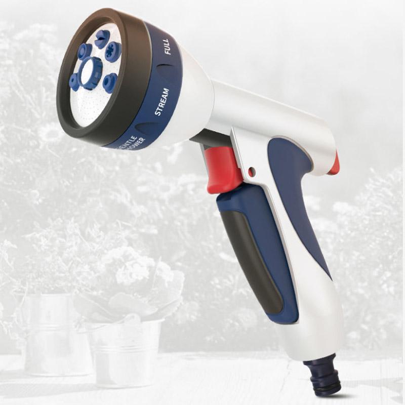 Full Metal Car Wash Tool Set Garden Art Shower Household High Pressure Multi-function Car Wash Watering Nozzle Water Gun