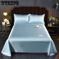 1.5m/1.8m/2m Light Luxury Ice Silk Mat Three-piece Soft Machine Washable Ice Silk Mattress Pillowcase Three-piece Set