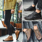 Men Shoes Casual Pu Leather Shoes Men Breathable Lace Up Flat Slip On Comfy Warm Footwear Big Size38-47