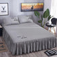 Non-slip Dust-proof Bed Sheet Protective Cover Skin-friendly Bed Skirt Bedspread Sheets