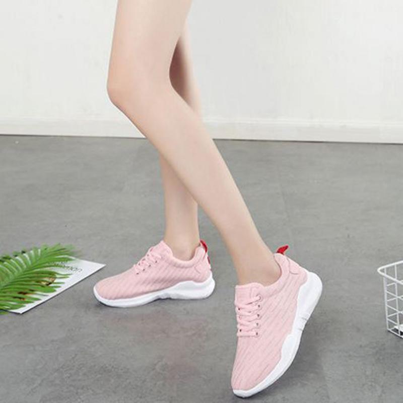 Spring  Summer Shoes Women's Sports Shoes Female Students Harajuku Style Low-cut White Shoes Lightweight Breathable Running Shoes