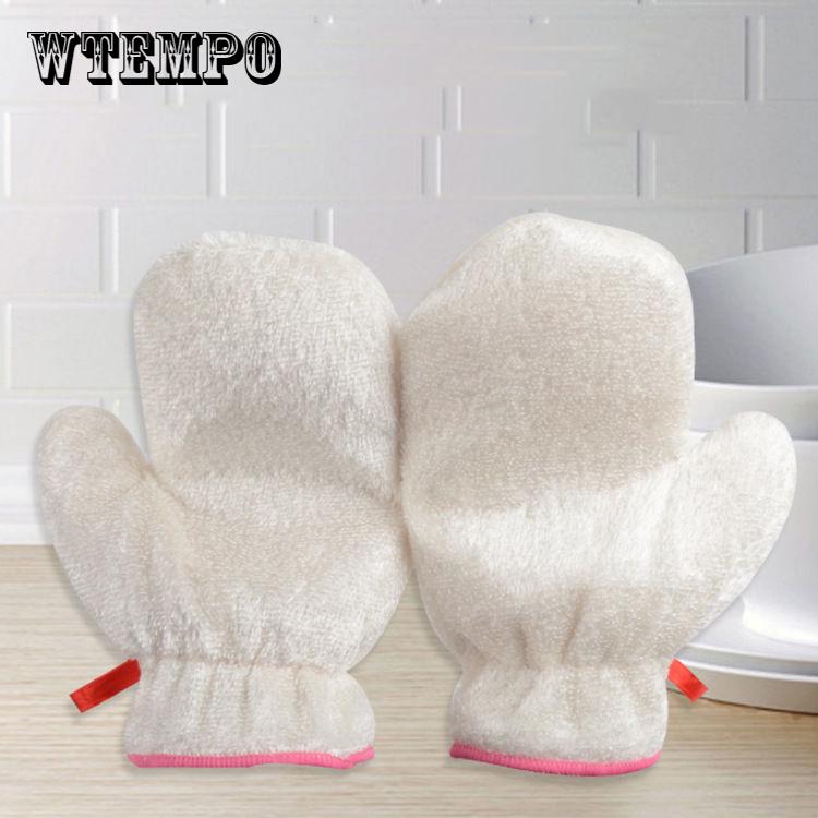 Bamboo Fiber Dishwashing Gloves Kitchen Cleaning Dish Brush