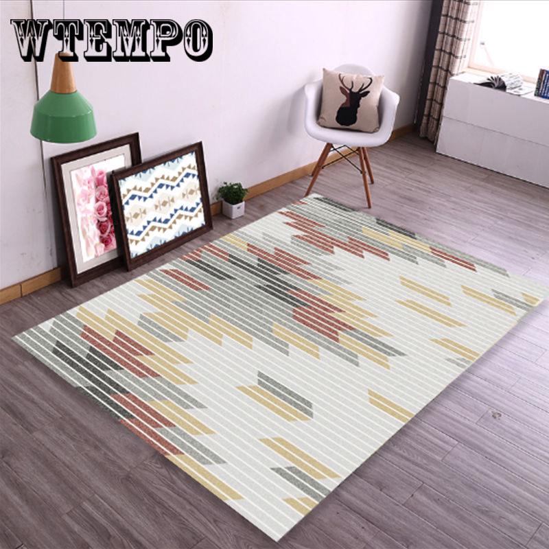 Nordic Minimalist Rug and Carpet For Living Room Bedroom Modern  Geometric Large Anti-Slip