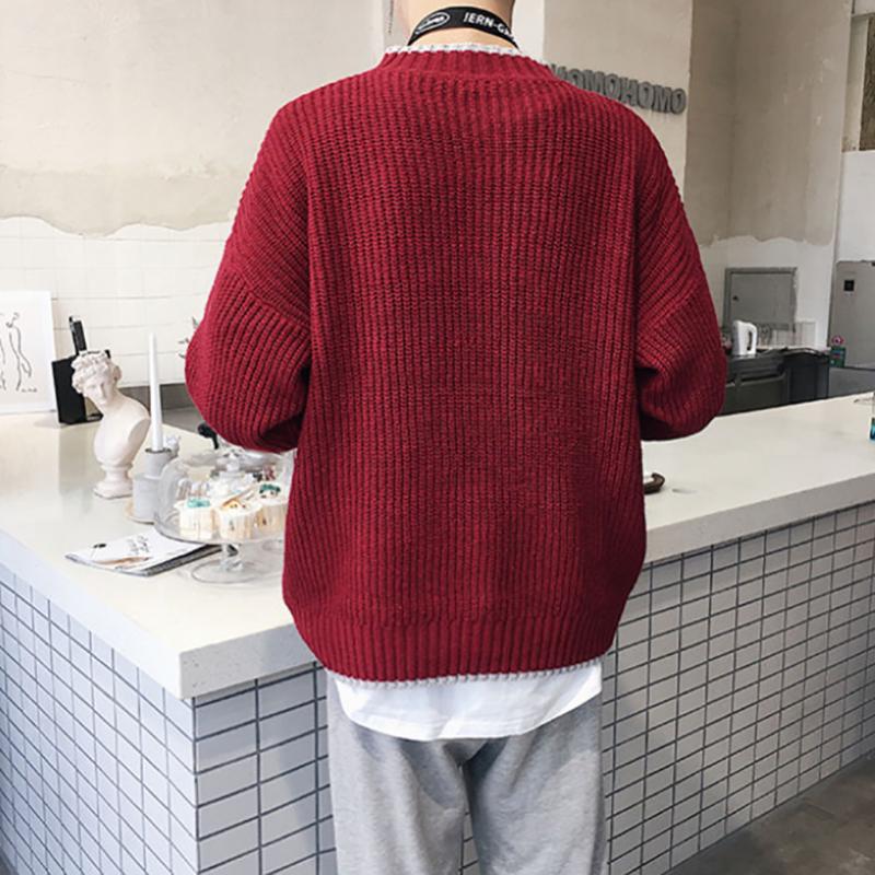 Autumn and Winter All-match Sweater Men's Loose Turtleneck Sweater Student Korean Style Trend Personality Handsome Top