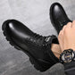 Autumn and Winter Plus Velvet Korean Version of The British Martin Boots Men's Leather Boots