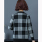 Plaid Casual Short Coat Middle-aged Mother Jacket Spring Autumn Loose Cardigan Women's Loose Baseball Uniform Jacket