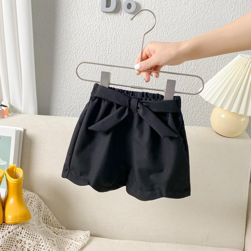 Children's Pants Summer Girls' Shorts Thin Lace Casual Pants Korean Solid Loose Bow Pants Breathable Shorts