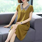 Mother's Dress Summer Women's Skirt Loose Mid-length Over-the-knee Skirt