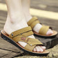 Men's Sandals Fashion Leather Sandals Summer Beach Shoes Casual Shoes Non-Slip Flip Flops Men Shoes