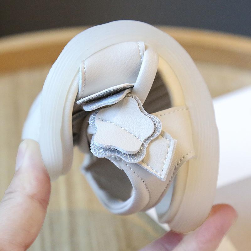 Children's Sandals Girls' Princess Shoes Soft-soled Roman Shoes Girls 1-6 Years Old Children's Flat-bottomed Breathable Lightweight Sandals