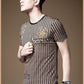 High-end Taurus Short Sleeve T-shirt Male Youth Print Half Sleeve
