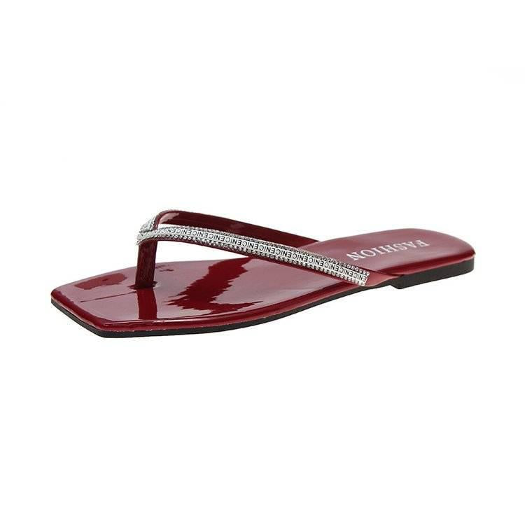 Slippers Women Wear 2020 Summer Wild Net Red Ins Tide Fashion Non-slip Flat Bottom Flip Flops Sandals and Slippers