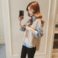Spring and Autumn Vest Shirt Two-piece Long-sleeved Turn Down Collar Bottoming Shirt Top Shirt
