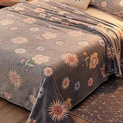 Coral Blanket Flannel Blanket Cover Blanket Double Winter Plus Fleece Sheet One-piece Air Conditioner Quilt Winter