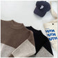 Boys Winter Clothes Thick Thick Woolen Warm Sweater Children Temperament Stitching Casual Sweater Tide