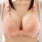 Traditional Thin Mold Cup Ventilation Hole Design Is Soft and Comfortable Natural and Simple Smooth and Gathers Sweat-absorbing Side Bra