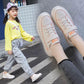 Casual Sneakers 2020 Boys Girls White Canvas Shoes Children's Korean Black and White Board Shoes