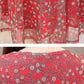 Floral Dress Women Summer A-line Dresses Long V-neck Veil