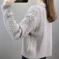 Autumn and Winter Solid Color Cardigan Jacket Knitted Loose Long-sleeved Tops Fashion Simple Women's Sweater