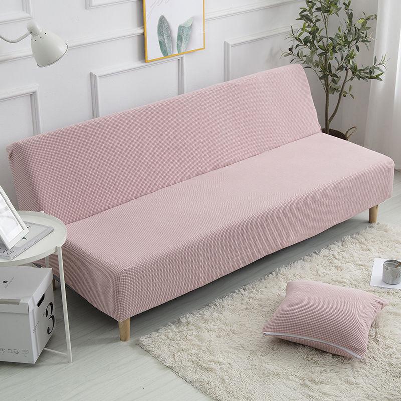 Armless Sofa Cover  Elastic Printed Armless Folding Sofa Bed Cover Folding Modern Stretch Sofa Bed Slipcover Couch Protector