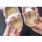 Girl's Soft Soled Bowknit Breathable Light Single Shoes Girls' Non Slip Solid Color Strawberry Printed Princess Shoes