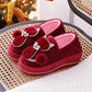 Winter Cotton Slippers Women's High-heeled Thick-soled Home Non-slip Wool Slippers