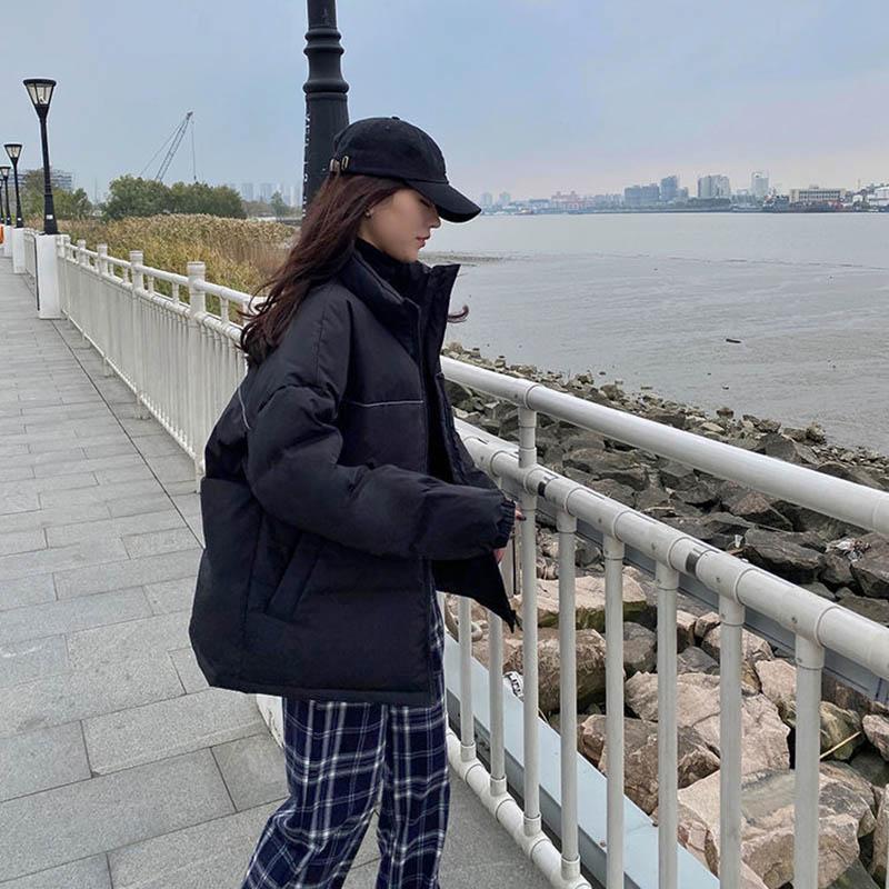 Winter Women's Down Down Padded Jacket Short Loose Bread Student Jacket