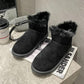 Snow Boots Women's Mid-tube Boots Thickened Snow Cotton Shoes Winter Warm and Velvet Bread Shoes