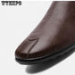 Breathable Leather Flats Loafers Men Casual Shoes Luxury Fashion Shoe