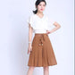 Summer Thin Chiffon Culottes Five-point Half Skirt Women's Slim Large Size High Waist Solid Color Mesh Office Short Skirt Pants