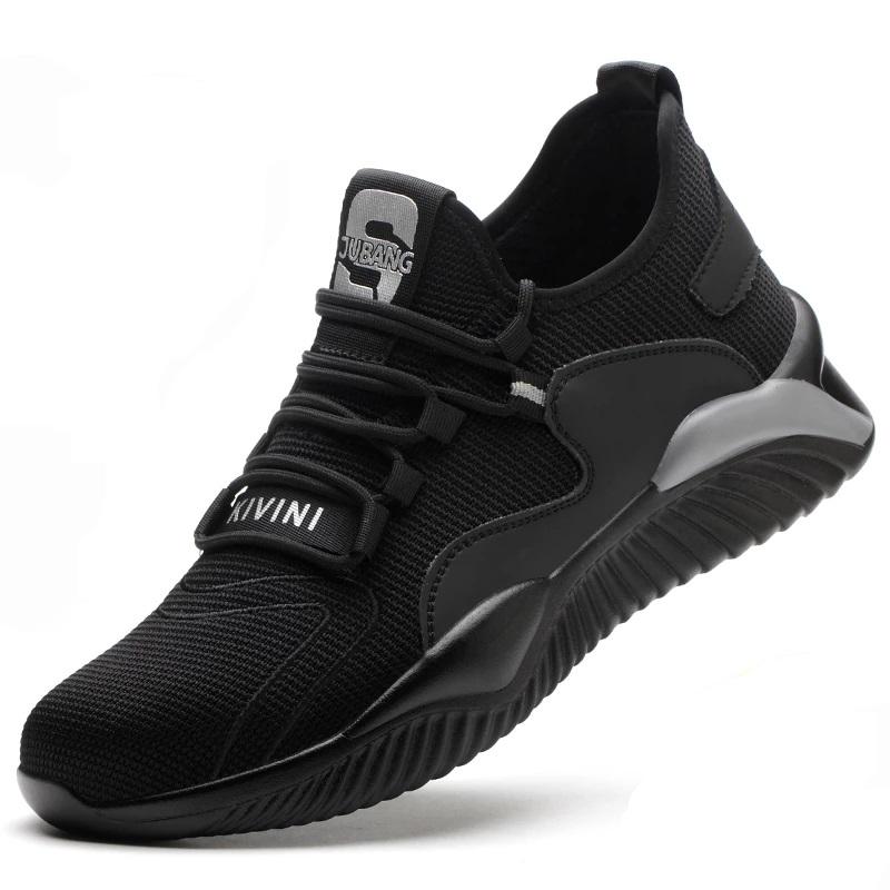 Men Work Boots Steel Toe Cap Safety Boots Anti-smash Puncture-proof Safety Shoes