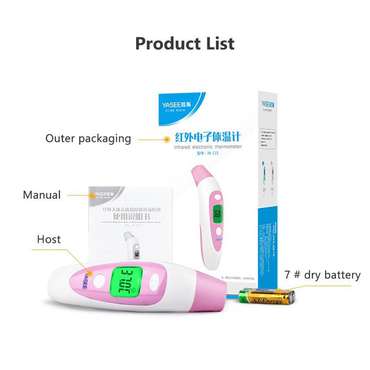 Forehead Gun Home Infrared Frontal Ear Thermometer Dual Use Electronic Thermometer for Baby Adult