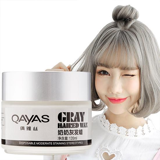 Silver Hair Wax Styling Pomade Temporary Dye Disposable Festival Fashion Molding Coloring Mud Cream
