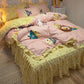 Bedding Sets Quilt Cover Cotton Four-piece Bedding Set Bed Skirt  Bed Linen Bed Cover Princess Style Duvet Cover Bedding Quilt Cover Bed Sheet