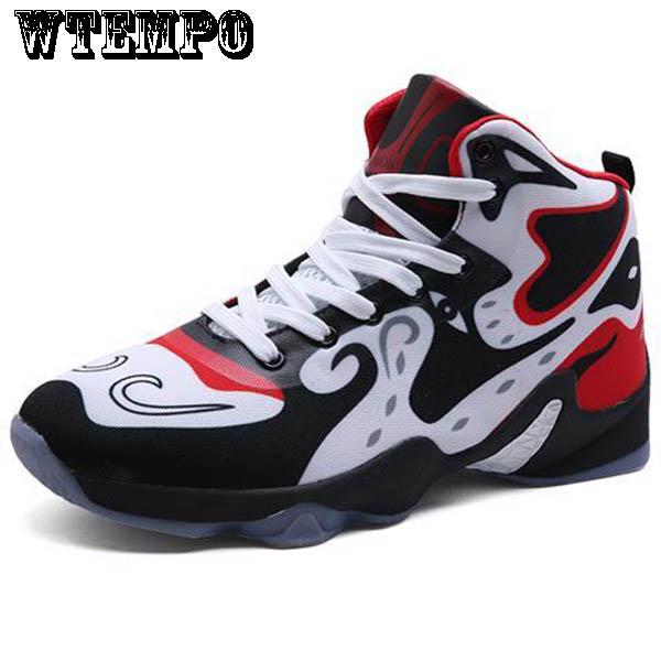 Fashion Basketball Men's Shoes Comfortable Non-slip High-top Canvas Shoes Sneakers
