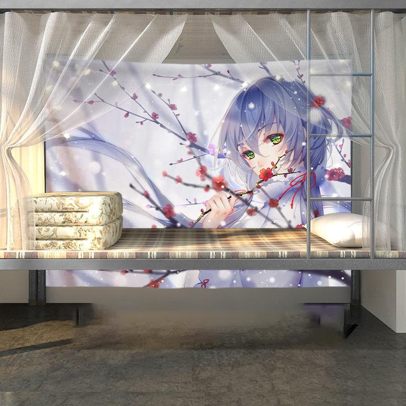 Dormitory Bedside Must-have Anime Wall Covering Background Tapestry Household Room Decoration Hanging Cloth