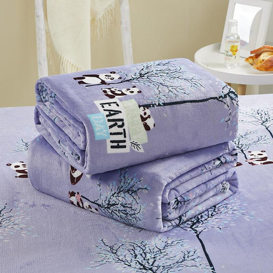 Blanket Bed Sheet Dual-use Falai Fleece Blanket Four Seasons Blanket Winter Warm Dormitory Single Double Blanket Leisure Blanket