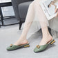 Size 35-40 Women All-match Shiny Slippers Outdoor Diamond High Heels Bohemian Beach Wear-resistant Non-slip Office Lady Baotou Sandals