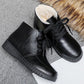 Cotton Shoes Women's Winter Plus Velvet Thickening Warm Middle-aged and Elderly Short Boots Anti-skid Anti-level Bottom Comfortable Cotton Shoes