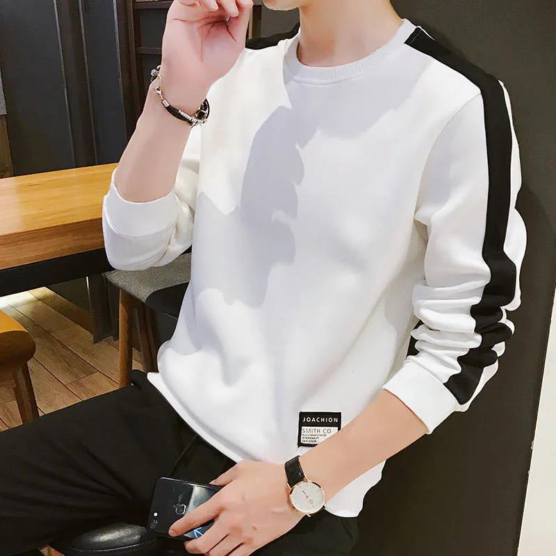 Sweater Men's Winter Warm and Comfortable Top Casual Round Neck Long-sleeved T-shirt Pullover Bottoming Shirt
