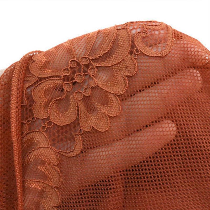 Women's Plus Size Unwired Full Cup Bra Soft Cotton Front Buckle Tank Top Anti-sagging Anti-slip Lightweight Breathable Lace Bra
